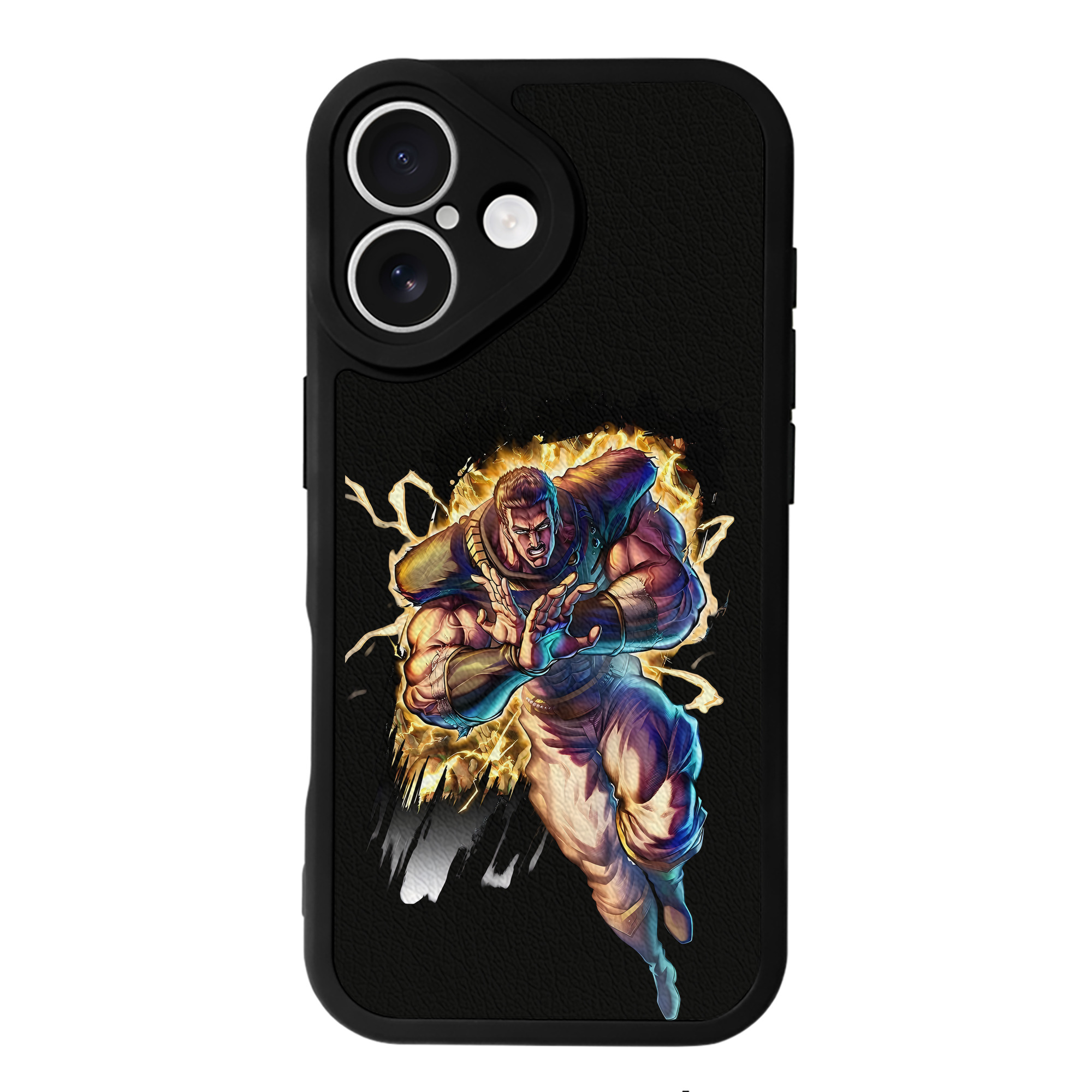 （画像用） 北斗の拳 Fist of the North Star 【iPhone 16シリーズ対応】シリコンスマホケース（レザー調） 材質：シリコン